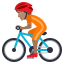 :person_biking_tone3: 🚴🏽