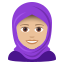 :woman_with_headscarf_tone2: 🧕🏼